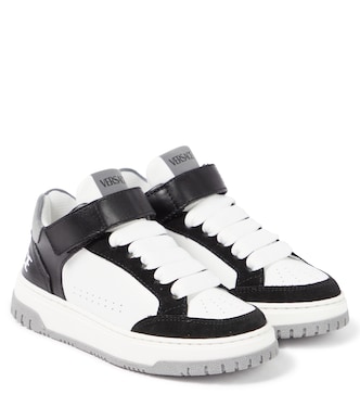 Sneakers in pelle con logo | Versace Kids