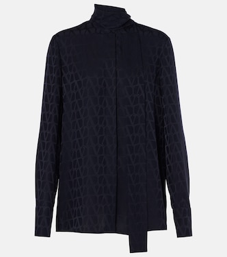 Top Toile Iconographe aus Seiden-Jacquard | Valentino