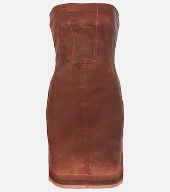 Vestido bustier DRKSHDW de denim | Rick Owens