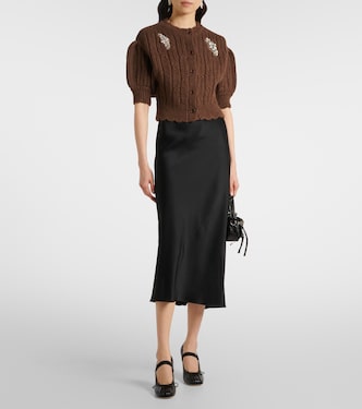 Cárdigan de mezcla de lana adornado | Simone Rocha
