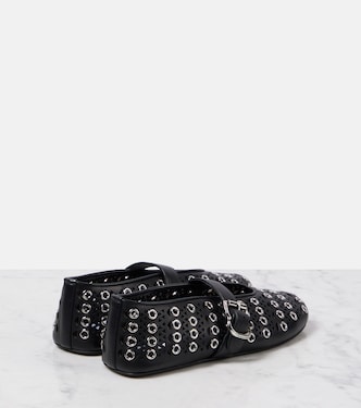 Ballerine Vienne in pelle con borchie | Alaïa