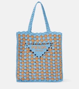 Logo crochet shopper  | Prada