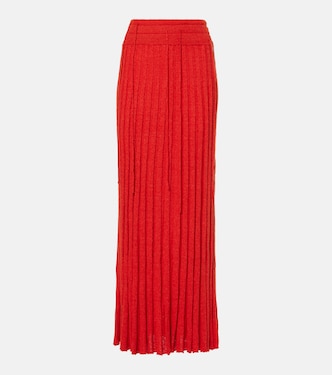 Linen and silk-blend maxi skirt | Christopher Esber