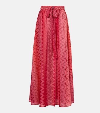 Chevron silk maxi skirt | Missoni
