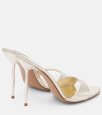 Mules Lidia 105 en cuir métallisé | Paris Texas