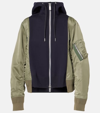 Sudadera con capucha en mezcla de algodón | Sacai