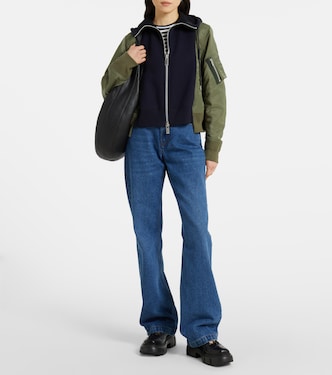 Sudadera con capucha en mezcla de algodón | Sacai