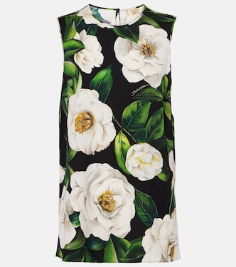 Top en charmeuse de mezcla de seda | Dolce&Gabbana