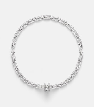 B.zero1 18kt white gold necklace with diamonds  | Bvlgari