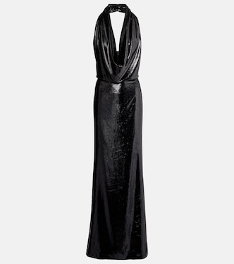Halterneck velvet gown | Stella McCartney