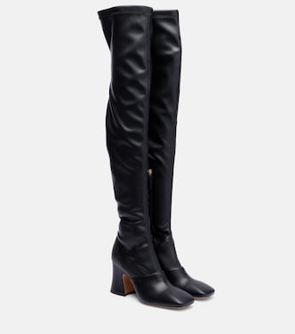 Janis 80 faux leather over-the-knee boots | Chloé