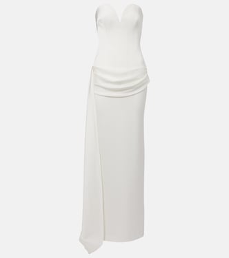 Bridal draped strapless gown | Alex Perry