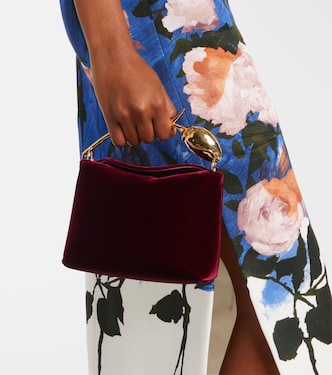 Bloom Mini velvet tote bag | Erdem