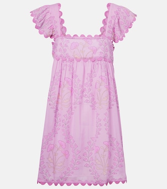 Ruffled cotton minidress | Juliet Dunn