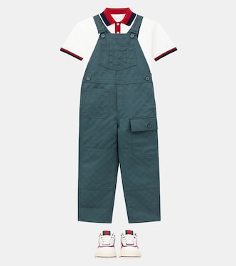 Latzhose GG aus Baumwoll-Gabardine | Gucci Kids