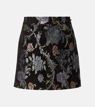Minifalda de tiro alto bordada | Chloé