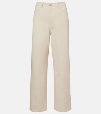Jeans anchos de tiro medio | Toteme