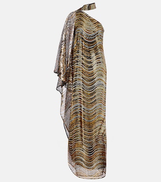 Vestido de fiesta asimétrico Glaum con lentejuelas | Taller Marmo