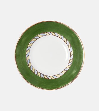Il Viaggio di Nettuno porcelain soup plate by Luke Edward Hall | Ginori 1735