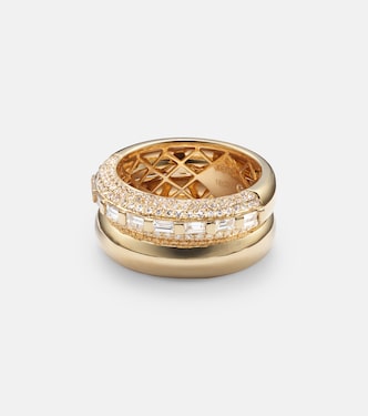 Orbit 18kt gold ring with diamonds | Shay Jewelry