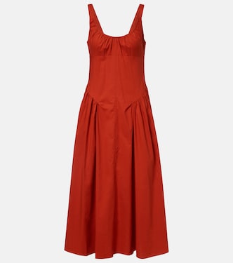Olas cotton midi dress  | Faithfull