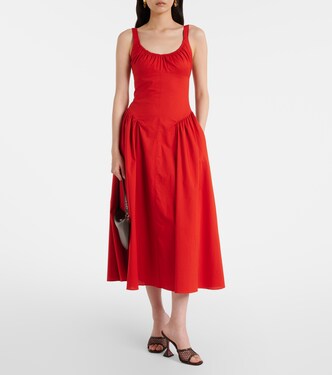 Olas cotton midi dress  | Faithfull