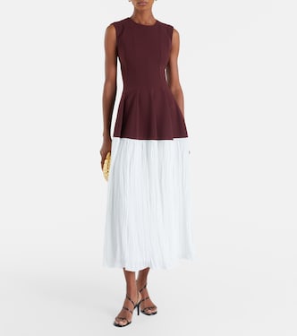 Midikleid Raleigh aus Crêpe und Satin | Simkhai