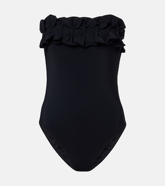 Freya bow-detail bandeau swimsuit | Karla Colletto
