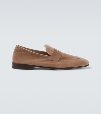 Suede penny loafers | Brunello Cucinelli