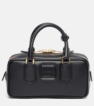 Arcadie Small leather top-handle bag | Miu Miu