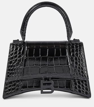Borsa a spalla Hourglass Small in pelle stampata | Balenciaga