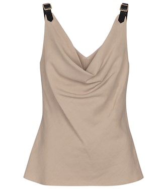 Zaria linen-blend camisole | Altuzarra