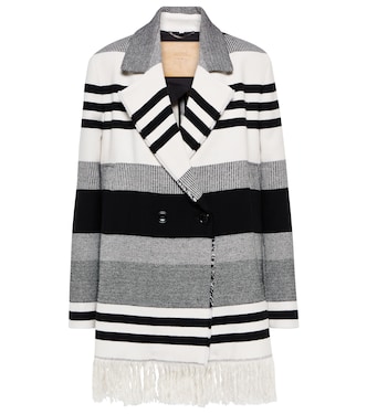 Striped Luxury cotton and wool jacket | Dorothee Schumacher