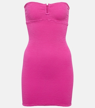 La Sciura textured bandeau minidress | Reina Olga