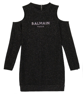 Verziertes Kleid aus Jersey | Balmain Kids