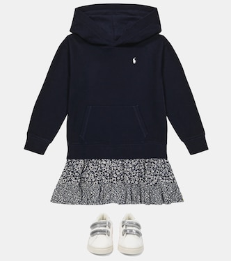 Abito in misto cotone con cappuccio | Polo Ralph Lauren Kids