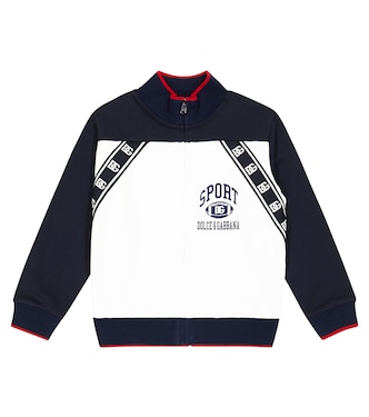 Trainingsjacke aus Baumwoll-Jersey | Dolce&Gabbana Kids
