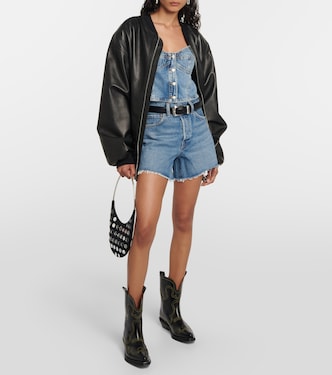 Lola denim crop top | Agolde