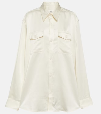 Cupro and wool-blend overshirt | Ami Paris