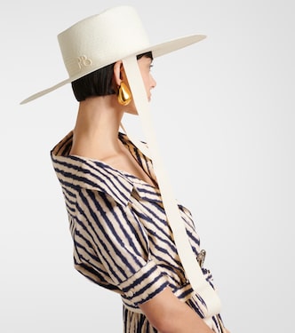 Bow-detail straw hat | Ruslan Baginskiy