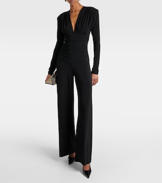 Ruched jersey jumpsuit | Norma Kamali