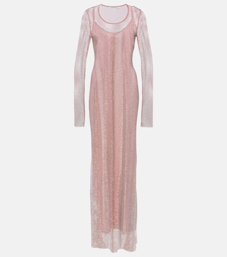 Robe aus Mesh mit Kristallen | Sportmax