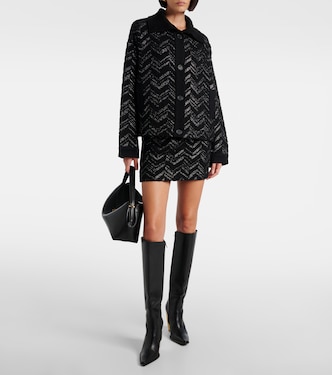 Cardigan Zigzag en lamé et bouclé | Missoni