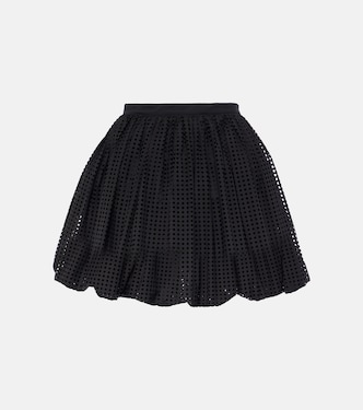 Minifalda de popelín de mezcla de algodón | Alaïa