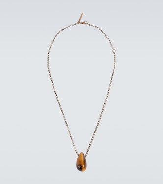 Tiger eye signet necklace | Dries Van Noten