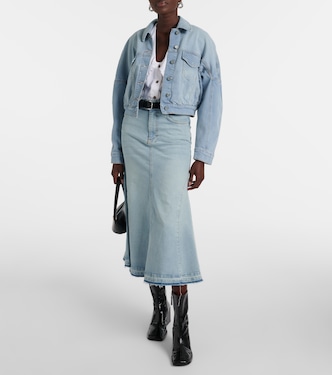Veste raccourcie en jean | Ganni