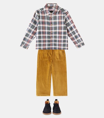 Camicia Nico in cotone a quadri | La Coqueta