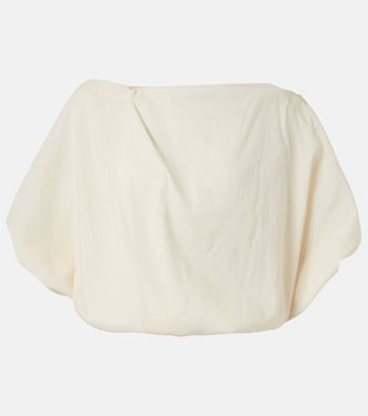 Top Niles in organza di seta e cotone | Khaite