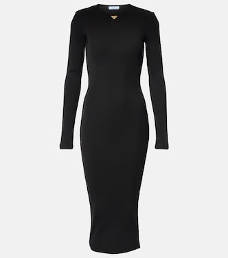 Midikleid aus Rippstrick | Prada