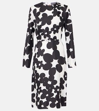 Printed silk midi dress | Marni